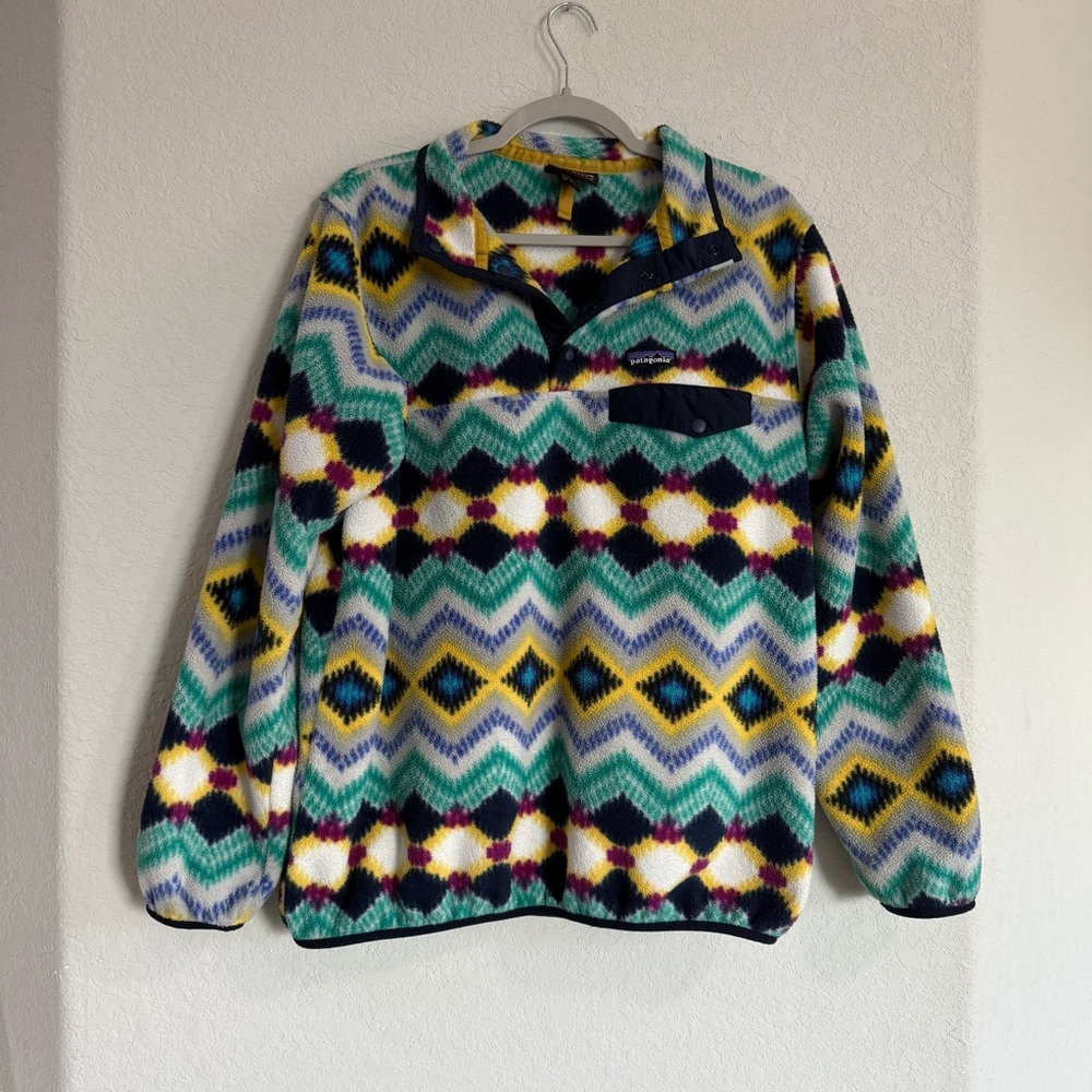 Patagonia Synchilla Timber Twist Fleece Size XL